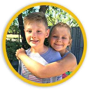 Hudson and Kendall_Dolfins Swimm Team Fans