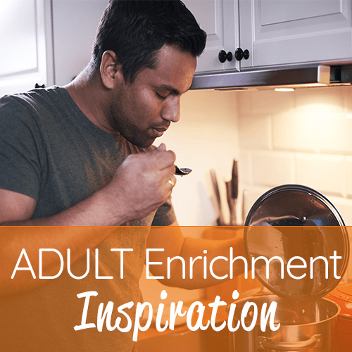 Guy Cooking in Store